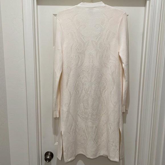 Chico’s Cream Off White Duster-longline Length Cardigan - Picture 2 of 12